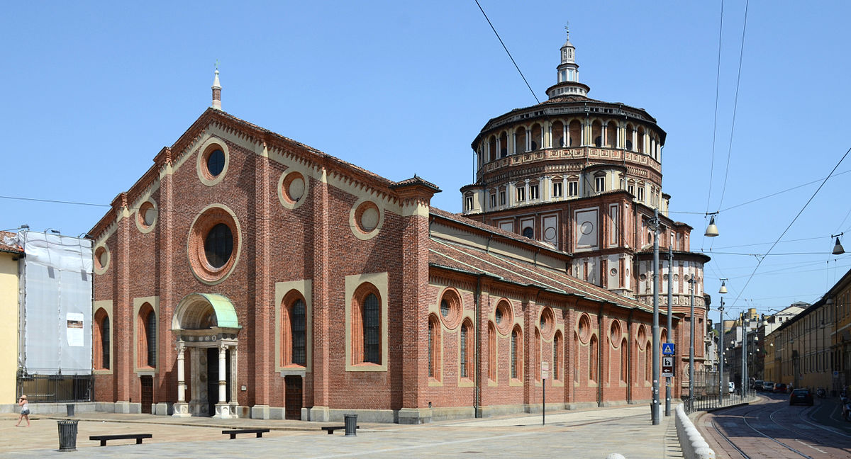 Il passaggio segreto dalla Chiesa di Santa Maria delle Grazie al Castello Sforzesco [fonte imamgine wikimedia]