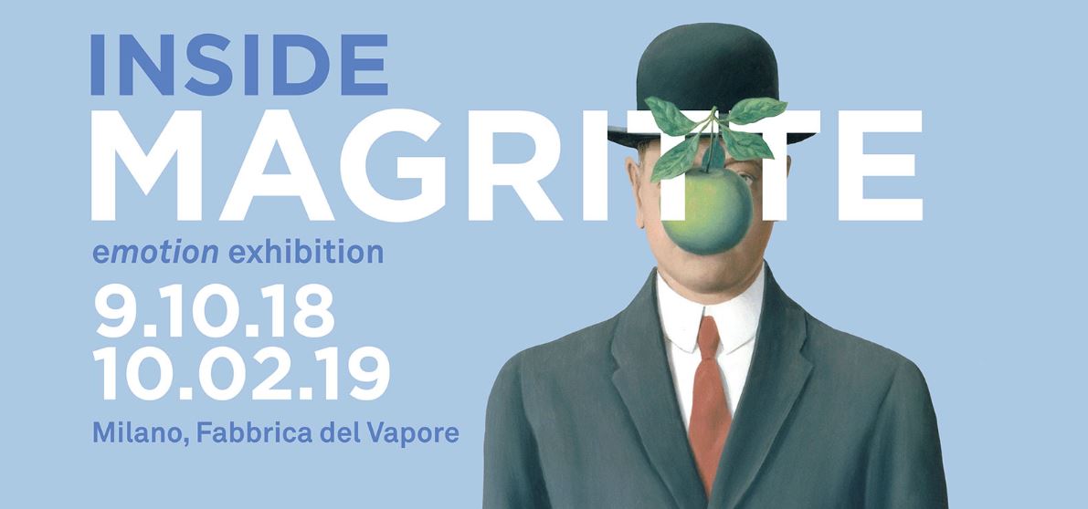 Inaugurazione della mostra di Magritte a Milano: grande festa alla Fabbrica del Vapore